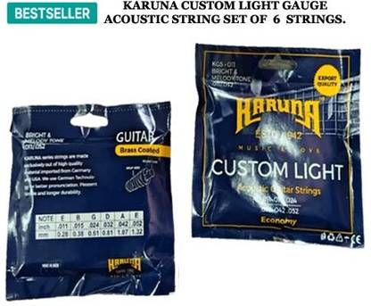 KARUNA Acoustic CUSTOM LIGHT GAUGE MG 8 Guitar String