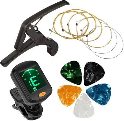 IMAGINEA Acoustic Guitar Accessories Guitar String & 5Pick & capo & Tuner for Electric &, ukulele Guitar String