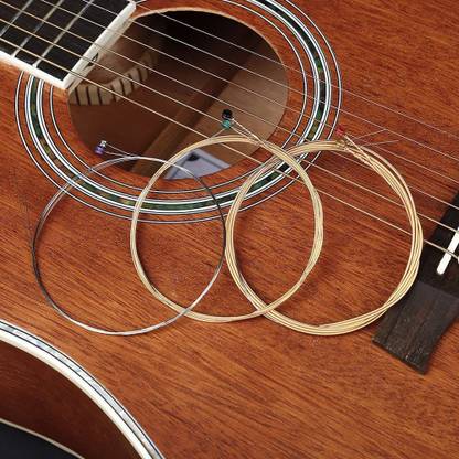Adiohub Acoustic Acoustic Guitar Strings 6 Pcs Set SP-100, 85/15 Bronze Guitar String Colorful Guitar String