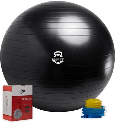 B fit Heavy Commercial Gym Ball 95 Cm. Black Color Gym Ball