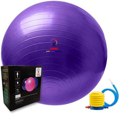 UDKI Yoga Exercise Purple Ball Inflatable for Balance Pregnancy Fitness(65 cm) Gym Ball