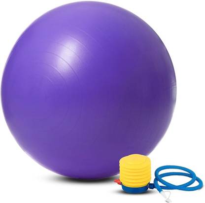 KASHTHBHANJAN Yoga Exercise Gym Ball with Foot Pump Gym Ball
