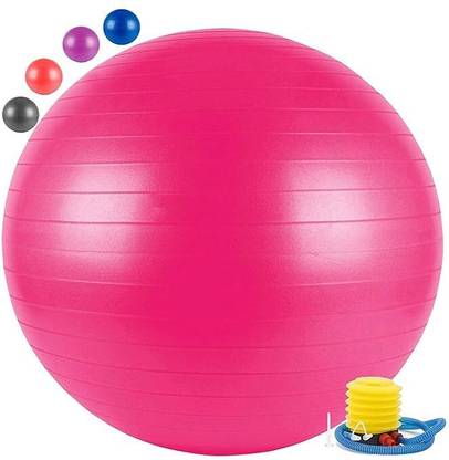 GJSHOP Anti-Burst Rubber Gym Ball Round Shape Swiss Ball for Balance & Stability Gym Ball