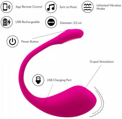 LABRADOR INDIA Lush App Control Vibrator with 10 Mode & Speed For Women or Girls