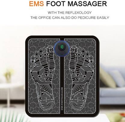 TRK IMPEX Foot Massager Machine with Slimming Belt EMS Pad Care Blood Circulation Massager