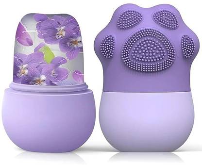 Ality Ice Roller 3in1 For Face &Neck With Massager And Scrub, Reusable Facial Massager