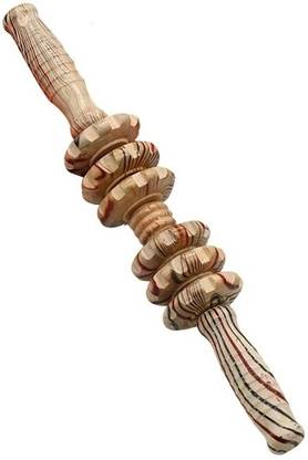 Gyanadh Wooden Massager Handheld Roller Trigger Point Massager Stick