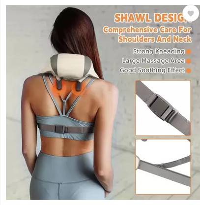 HASRU Electric Shiatsu Neck and Back,Shoulder Massager with Heat,