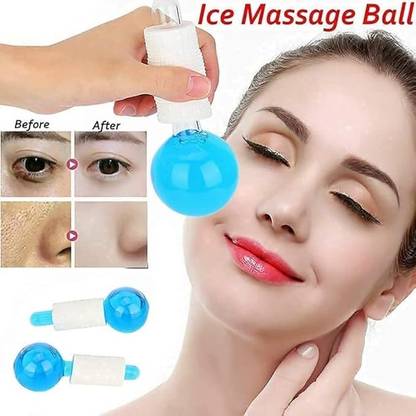 KYORAS SKY Ice Globes, Cooling Crystal Roller Balls with Handle, Facial Massage Tools
