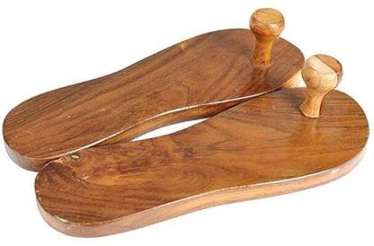 Decomart Enterprises Unisex Wooden Kharam Khadau !! Paduka !! Charan Paduka !! Wooden Khadau