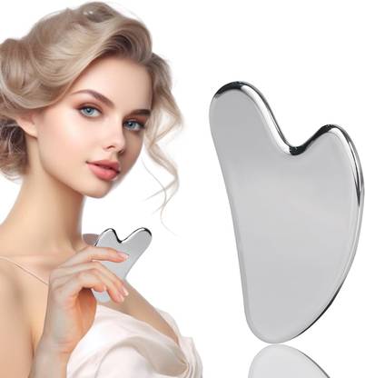 Livronic Gua Sha STAINLESS STEEL Board for Facial Skincare,Scraping Massage Tools