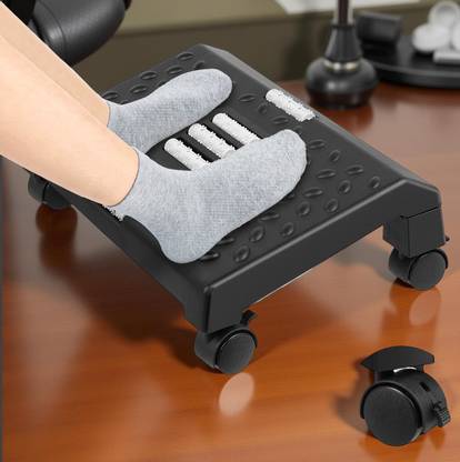 AORDEY Footrest Desk, Footrest Desk with Massage Surface,Massage Function