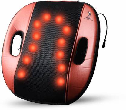 Sobo Portable Back Massager Cushion 12 Rubbing Balls for Deep Tissue Massage