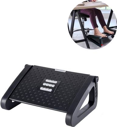 HANNEA Adjustable Height Foot Rest, Foot Rest Under Desk with Massage Texture