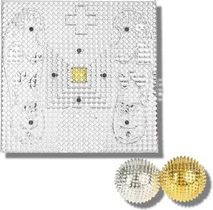 Divya Shri Accupressure Health Care Plate System Plastic Foot Magnetic Pyramid