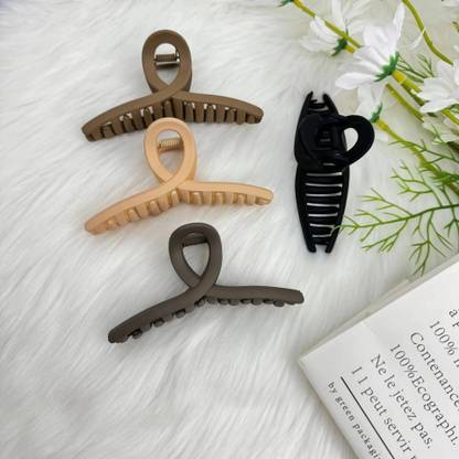 Vivalace 4 Pcs Hair Clutcher With Multi Color Hair Claw Clips for Women 4 Random Colors Hair Clip