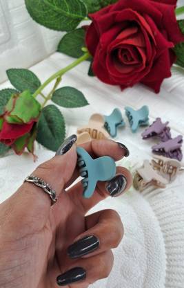 Blessing of JSS Mini Hair D Shape Hair Claw Clips for Women & Girls, Pack of 10 Hair Claw