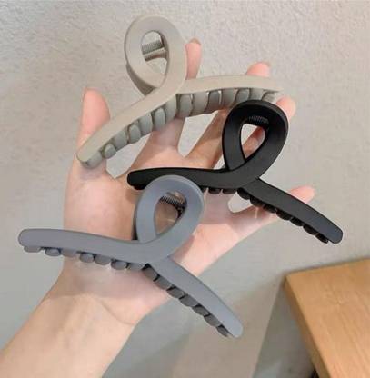 Zever big matte barrates clip clutcher, pack of 3 Hair Claw