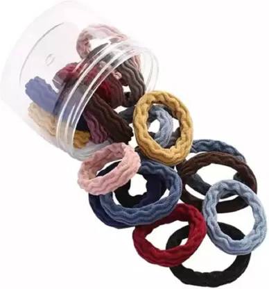 Nakshatraa High Elastic Thickening in Ponytail Holders with 20 Pcs Multiple Colors Rubber Band