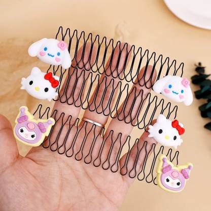 NAVMAV 3pcs Multi-Style Hair Comb Clip /Fashion Versatile Invisible Hair Hoop/Cartoon Hair Clip
