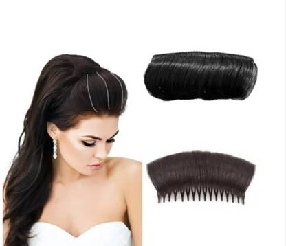 Flair fascinators 1PCS BLACK, 1PCS BROWN BAAL Hair Puff Bun Maker Invisible Fluffy Bun