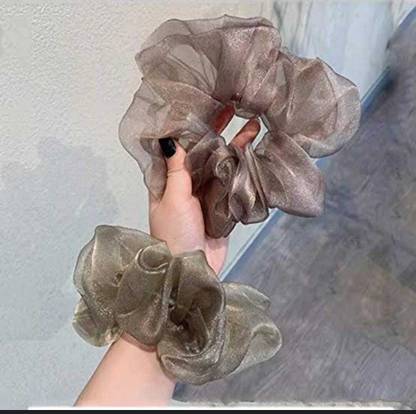 Misa Net Scrunchies Tie Elastic Large Hair Set of 6 pcs Rubber Band Rubber Band