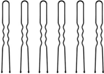 Clezaro Pack of 60) Curved U Shape Juda Pin for Women & Girls | U-Shaped Hairpins (H68) Hair Pin