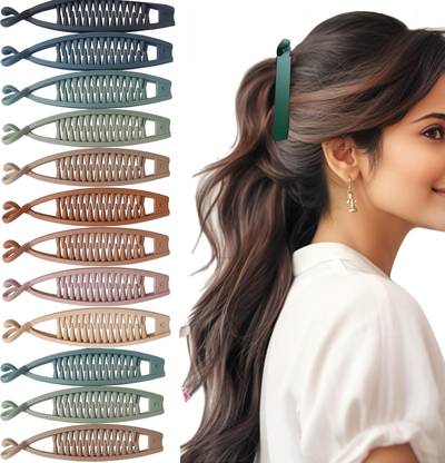 BIRDWARE Big-Size Acrylic Material Banana hair Clips For Women Banana Clip