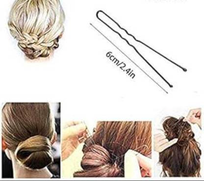 Misa 50 pcs Curved U Shape For Bun juda Hairpin for Girls & Women Hair Pin