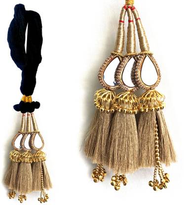 Sandynavz Paranda Parandi Braid Tassles Hair Accessory | Punjabi Hair Paranda Braid Extension