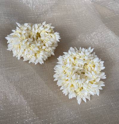 Pinaka Gajra Hair Accessories For Women & Girls - Hair Flower Bun Artificial Fake Gajra Bun