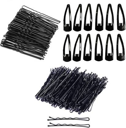 Kidzoo Metal Hair Clips UPin, Bob Pins & Tic Tac Clip Juda Pin Hair Styling Women Girls Hair Accessory Set