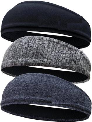 STEFFER Gym Headband for Men and Women Sports Headband for Workout & Running Pack of 3 Head Band