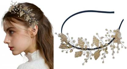 HSNJ Jewels Golden Hair Accessories Hair Band 01 Head Band