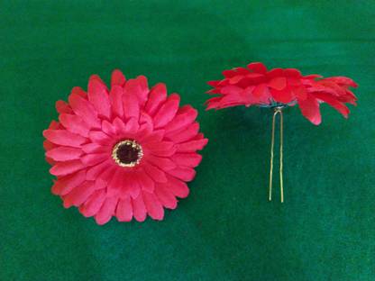 DEBALAYA Red Sunflower Hairpin Hair Pin