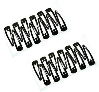 tmk BLACK HAIR CLIP FOR GIRLS 12 PAIRS Tic Tac Clip