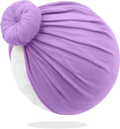 Bembika Beanie Bun Headband For Baby Girl Hair Accessories For Girls Headband-Lavender Head Band