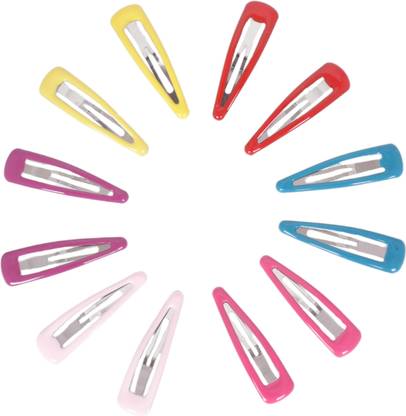 ARIAA Korean Colourful Tik Tak Pins - Vibrant Hair Accessories | Pack of 6 Pieces | Tic Tac Clip