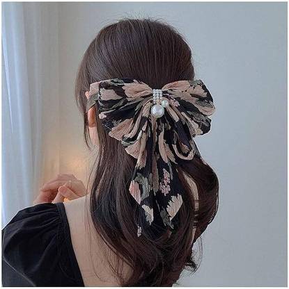 AALIYA INTERNATIONAL 1pc Exquisite Flower Pattern Bow Hairpin Hair Pin
