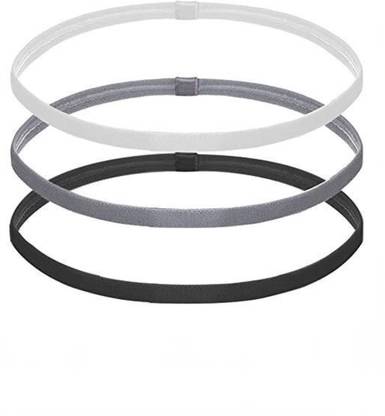Seeotwo 3 Pieces Thick and Slim Non-Slip Elastic Sports- Athletic Skinny Hair Hair Band
