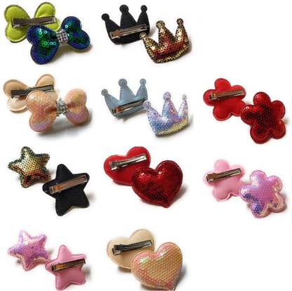 Kaima Hair Clips for Girls Kids Hair Accessories for Girls (Set of 5 Pairs) Back Pin