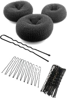 Kalaneet Combo Hair Donut Bun Maker And Juda Pins (DonutJudaP-3(30) Hair Pin