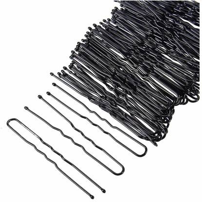 Zcarina 50 PCS U Shape Hair Pins For Bun Maker Hair Pin (Black) Bun Clip
