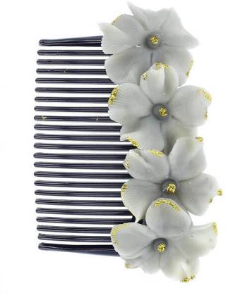YOU & YOURS HAIR COMB PIN – HANDMADE FLOWER ACCESSORY Back Pin
