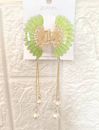 ZAYA Green butterfly Hair Claw