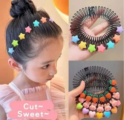 Mana Cartoon Comb Headband, Flrcle Hair Stamp