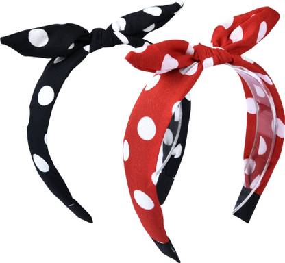 NNR POLKA DOT RABBIT EAR HAIR BAND
