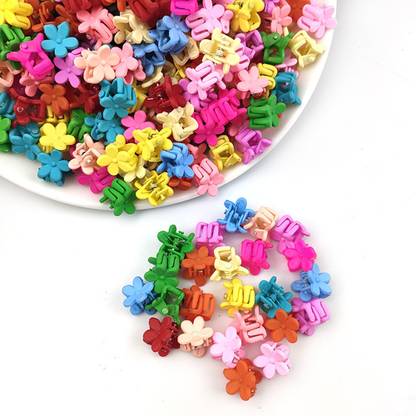 SAMYAK 50 Pieces Little Baby Girls Hair Bangs Mini Hair Claw Clip Hair Accessories Hair Clip