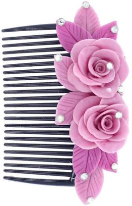 YOU & YOURS HAIR COMB PIN – HANDMADE FLOWER ACCESSORY Back Pin