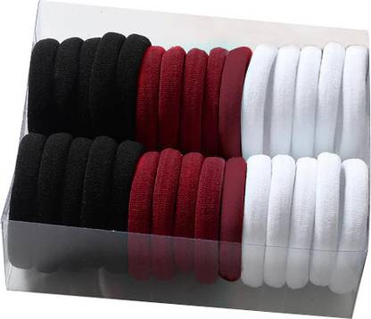 Aadvik Daily use Ponytailers Hair Ties Elastic Rubber band Soft & Strong (Pack of 30) Rubber Band